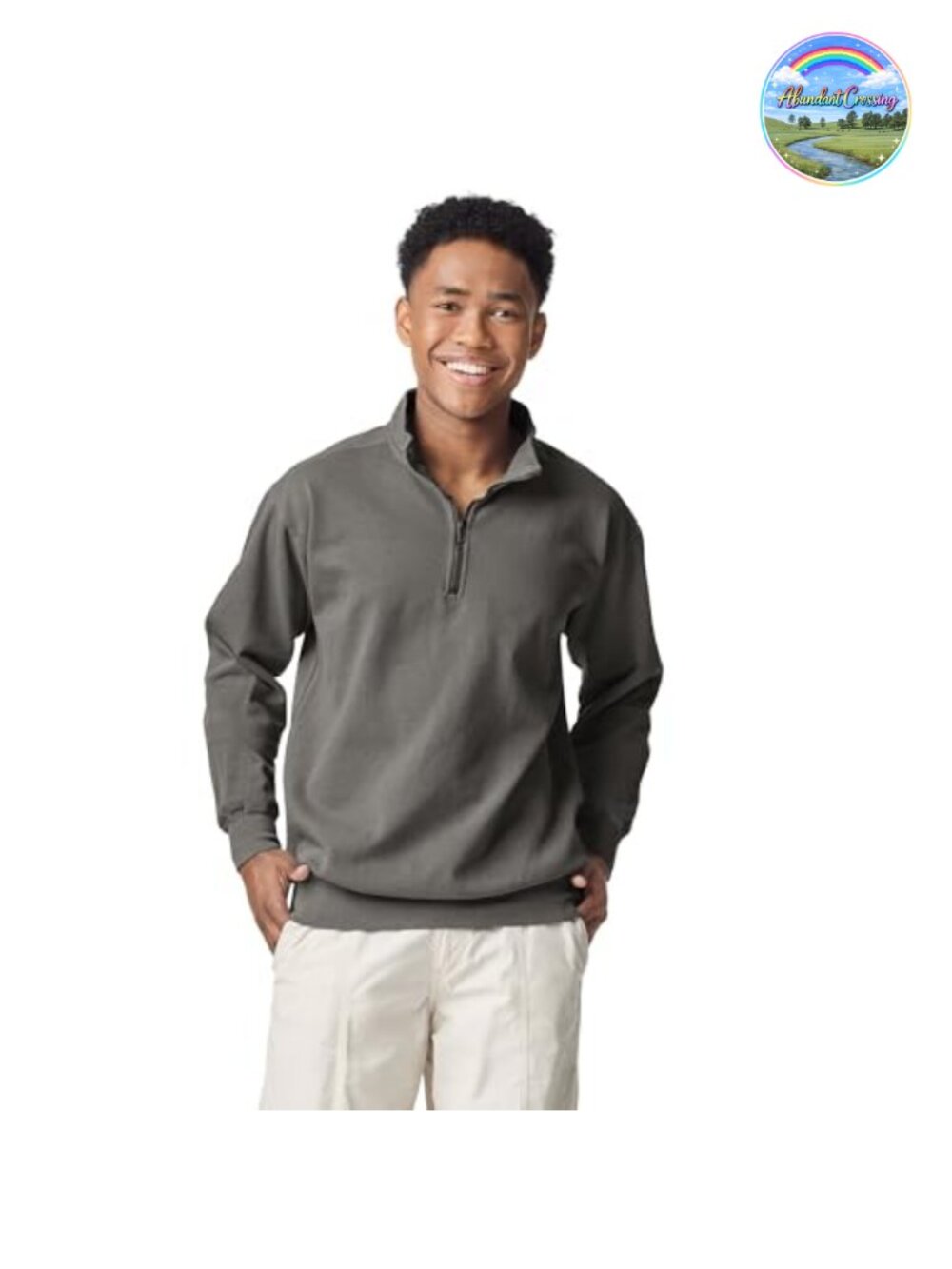 Comfort Colors Unisex Quarter Zip Fleece Pullover Sweatshirt